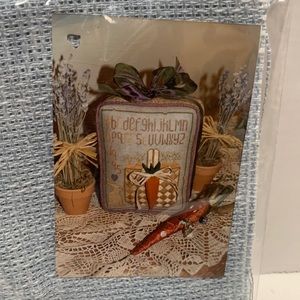 Carrot Basket Norden Crafts 32 count Cross Stitch Sampler Kit